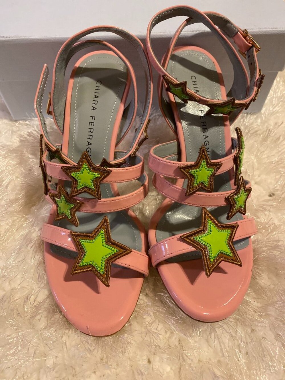 Chiara Ferragni Strappy Star Heel Sandals